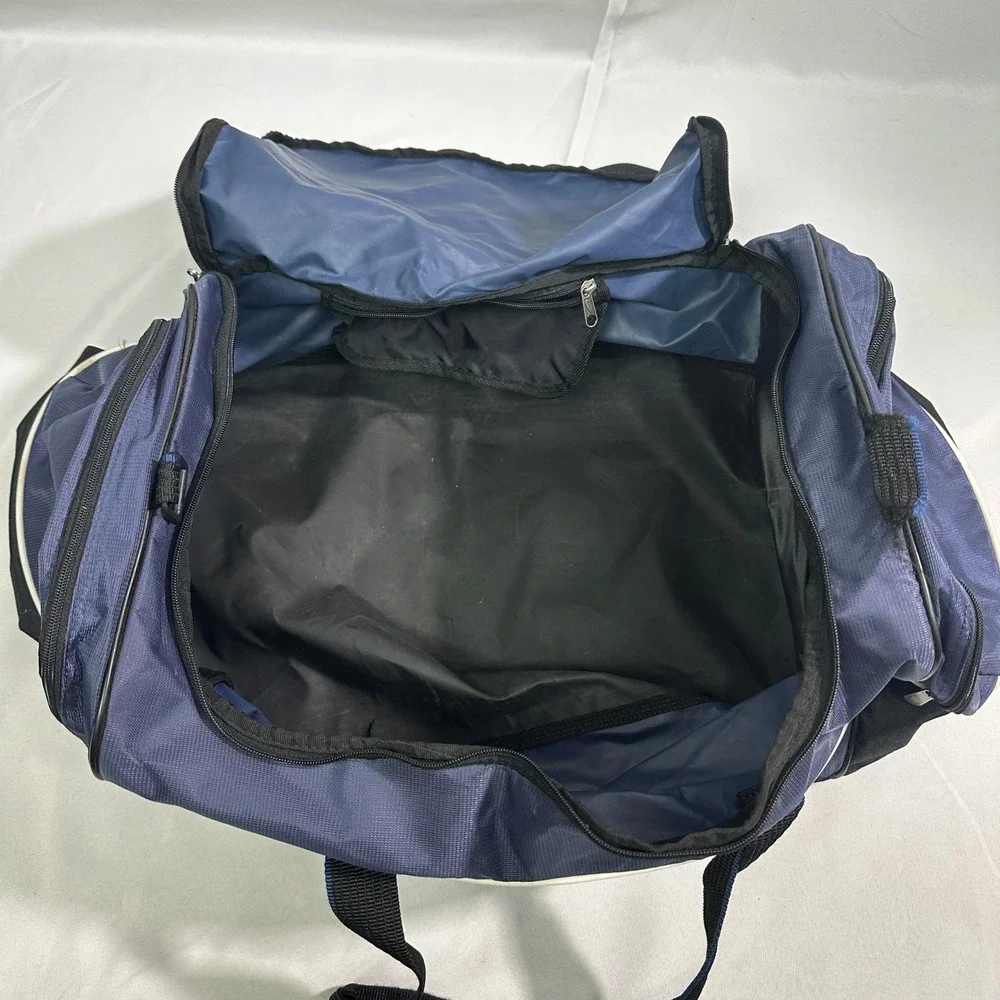 Vintage Nike Duffel Bag Unisex Large Navy Blue Sportswear Gym Travel Bag